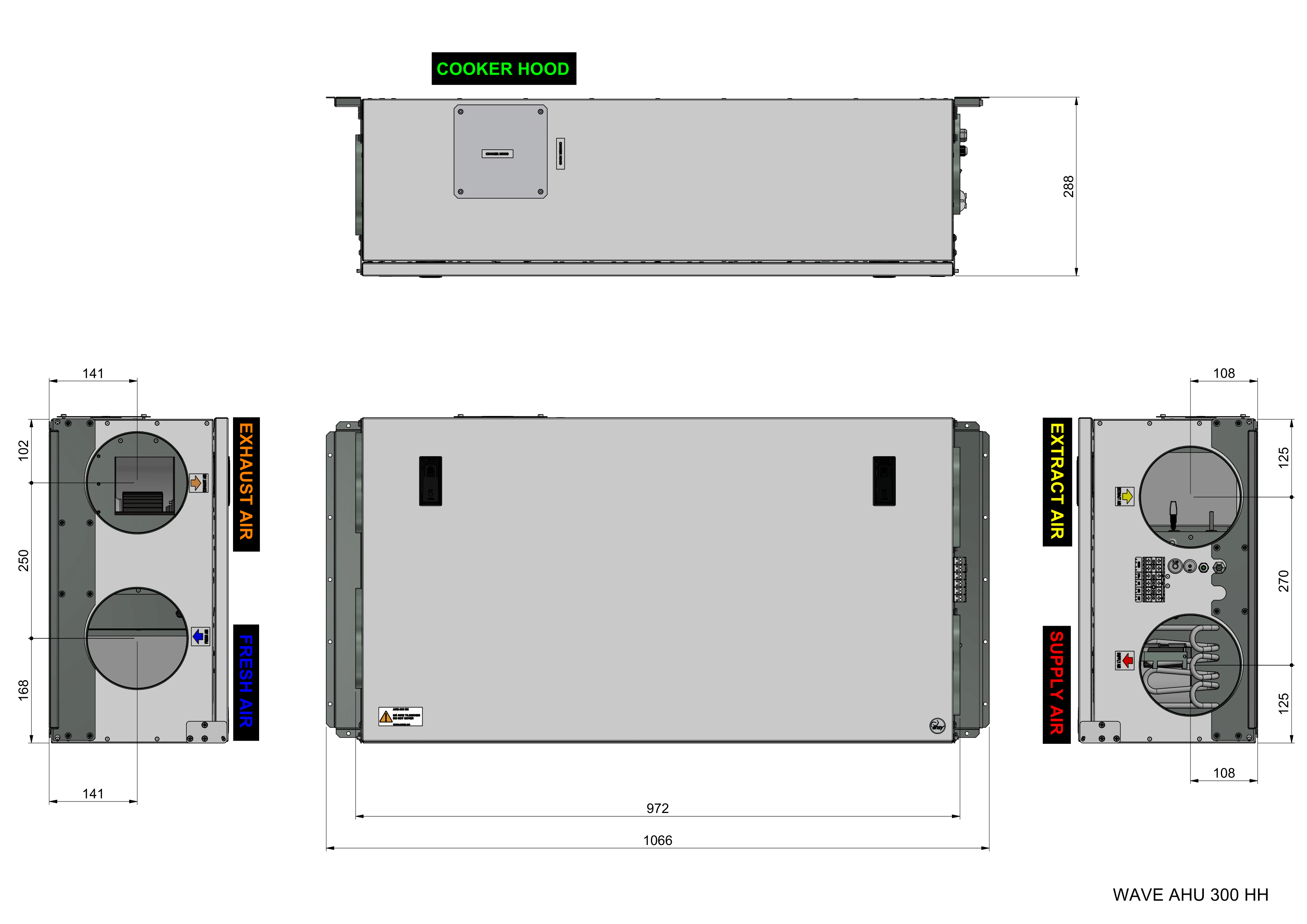 Ensy WAVE AHU 300 HH dims-1