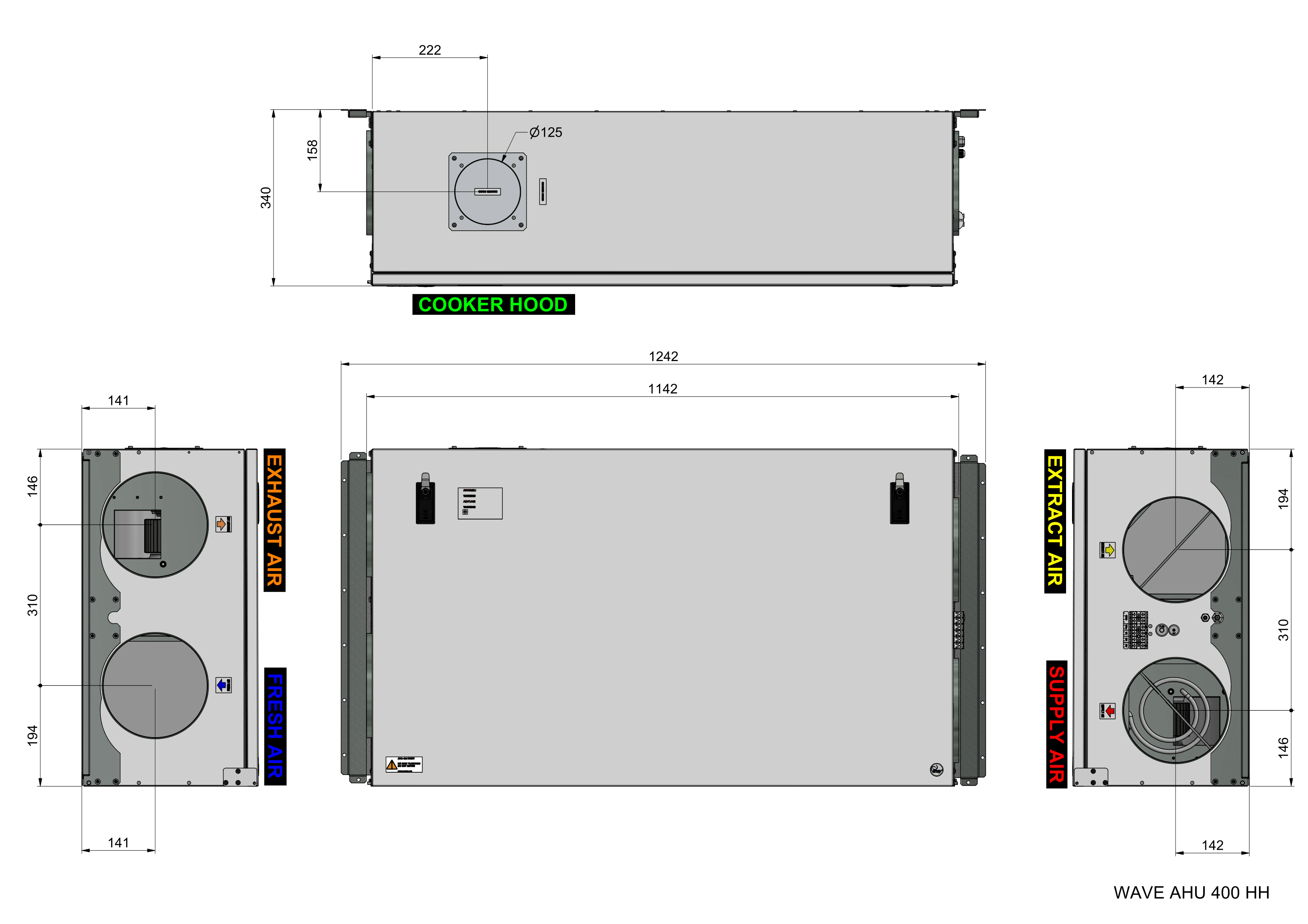 Ensy WAVE AHU 400 HH dims-1